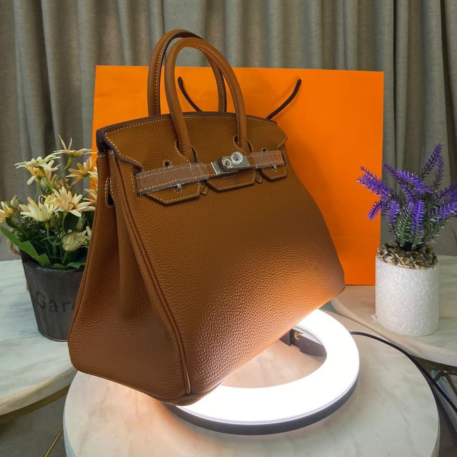 Hermes large camel bag