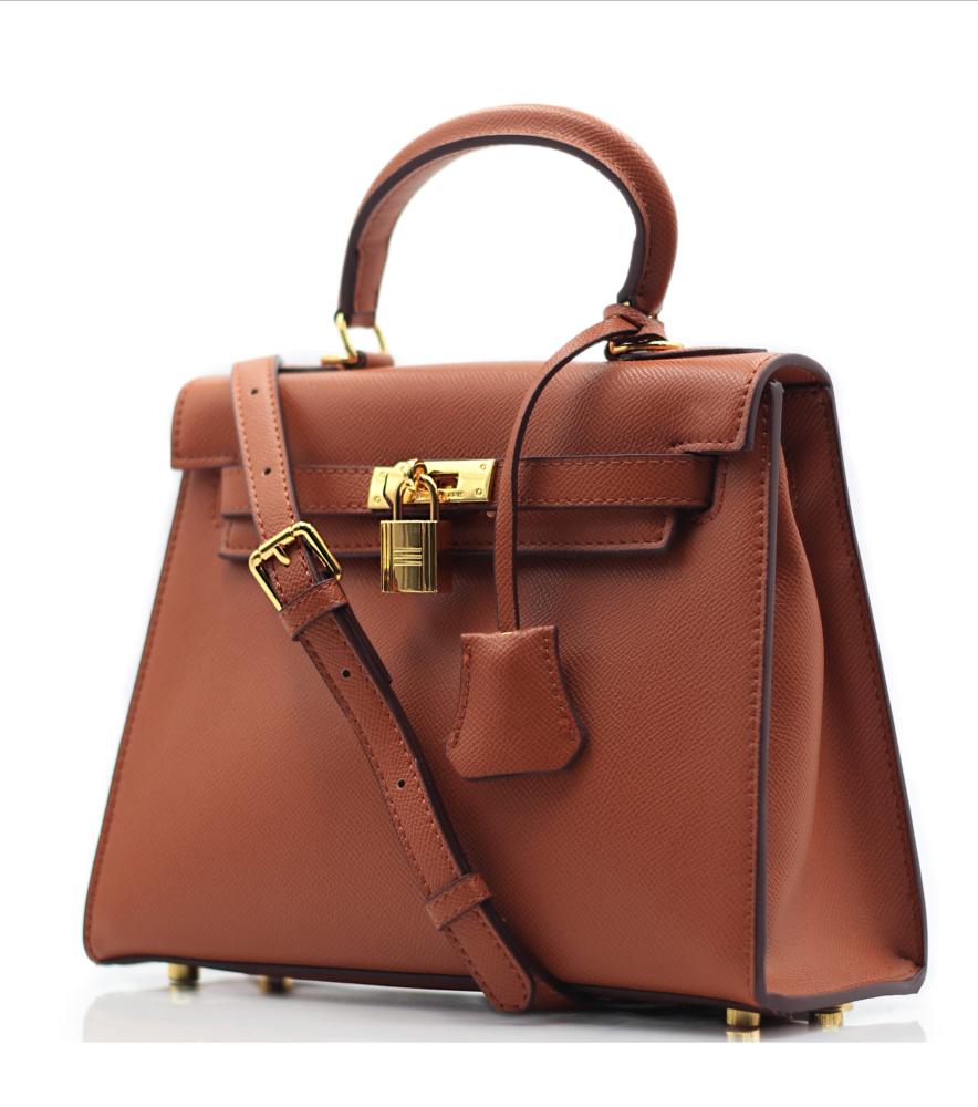 Hermes large bag with gold logo