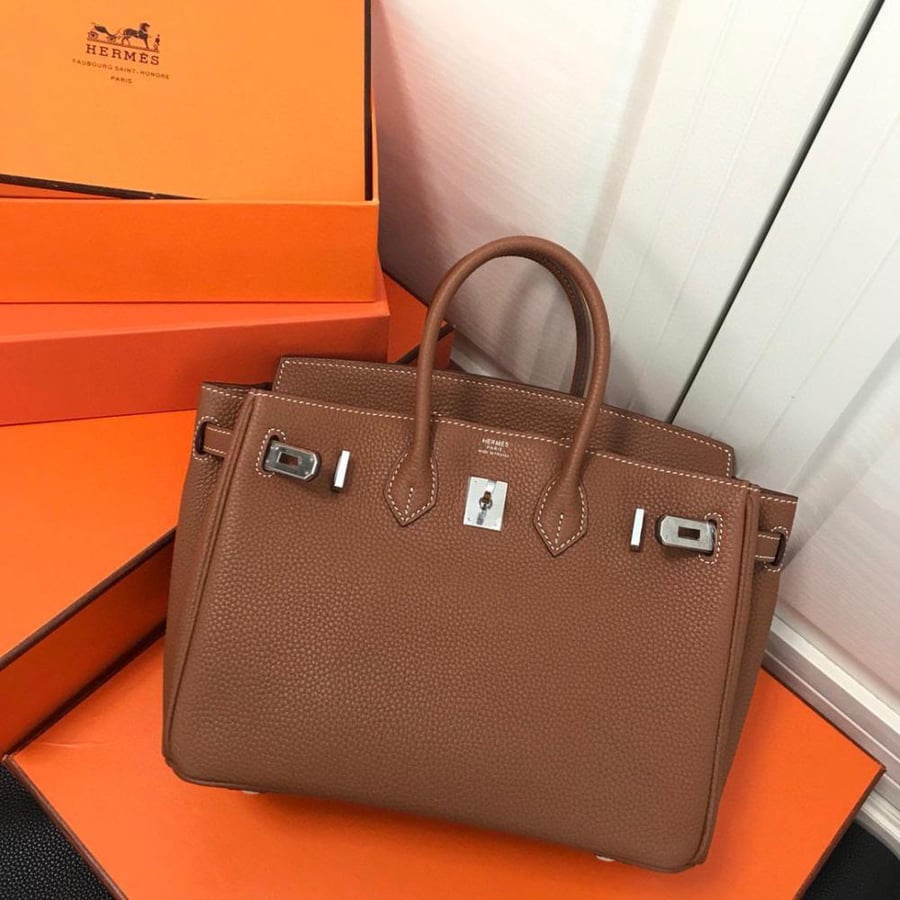 Hermes large camel bag