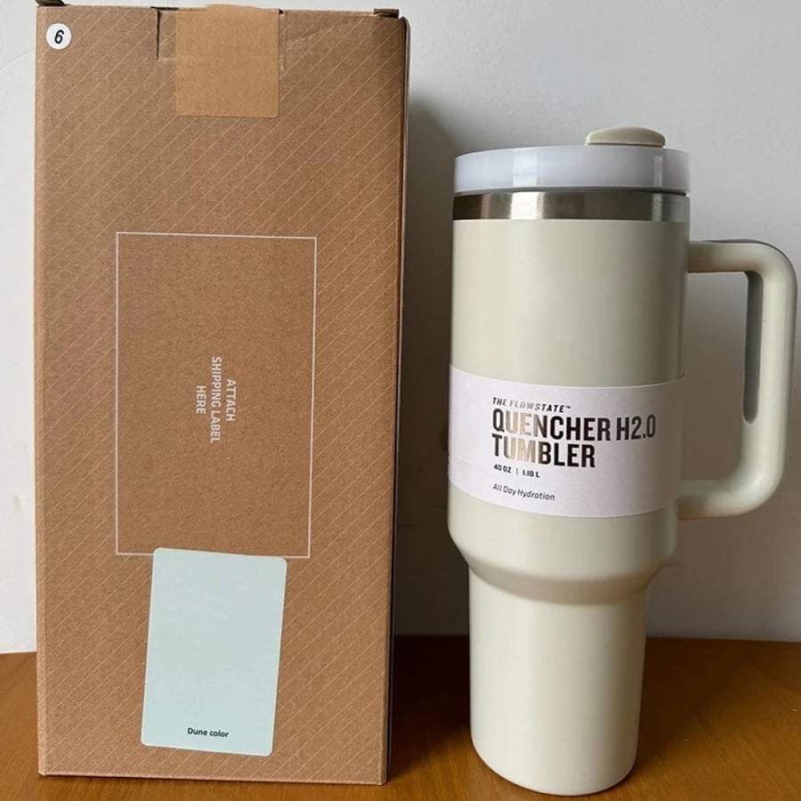 New, thermal mug, hot coffee cup, stainless steel