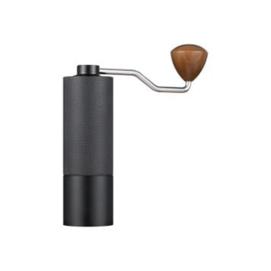 Handheld steel coffee grinder with 20-degree disc and conical blade
