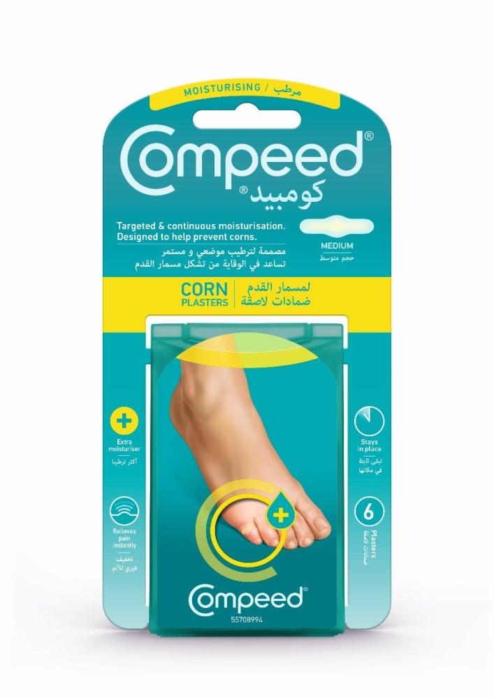 كومبييد لاصقات كورن مرطبة 6 قطع