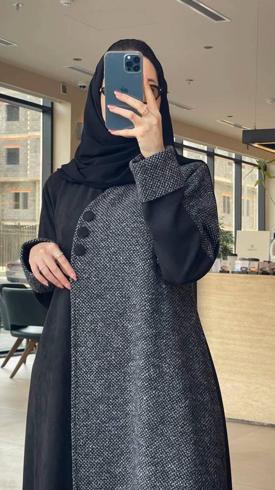 عباية شتوية أنيقة ودافئة