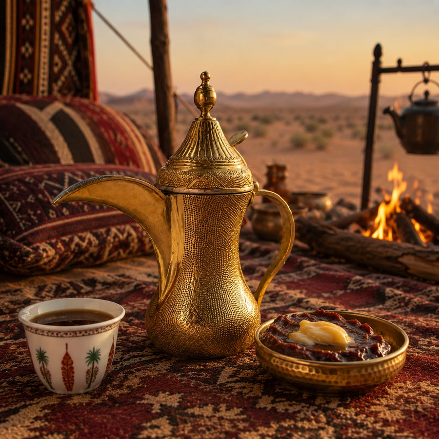 طقم دلال عليان منقوش نقشة حب الرمان مع مثلثات – ذهبي كامل (3 قطع )
