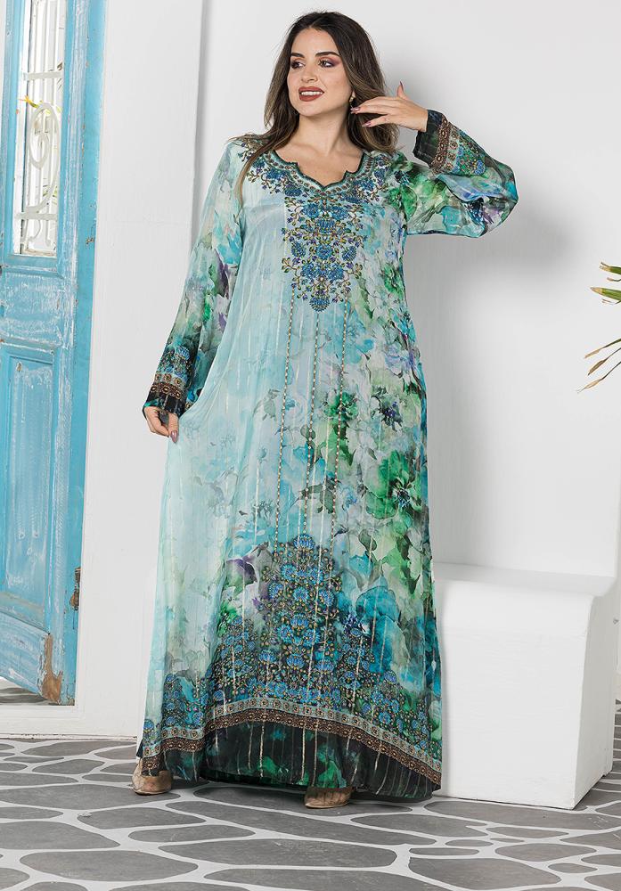 Silk crepe jalabiya