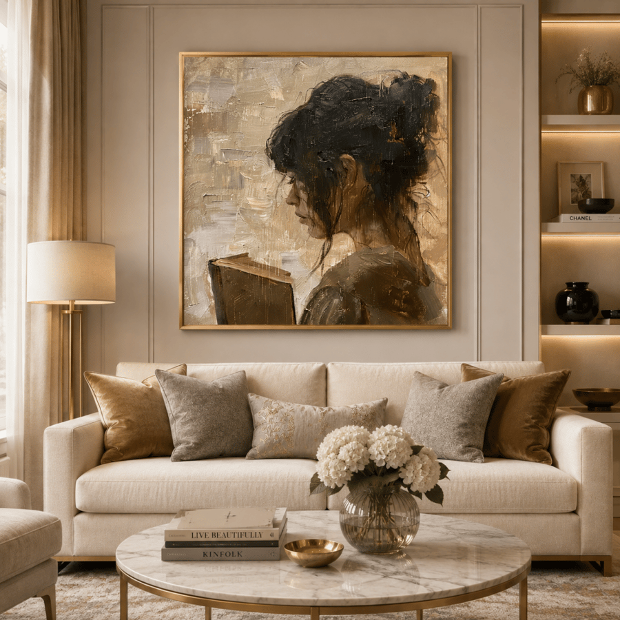 لوحات بنات فن تجريدي تصميم مودرن
