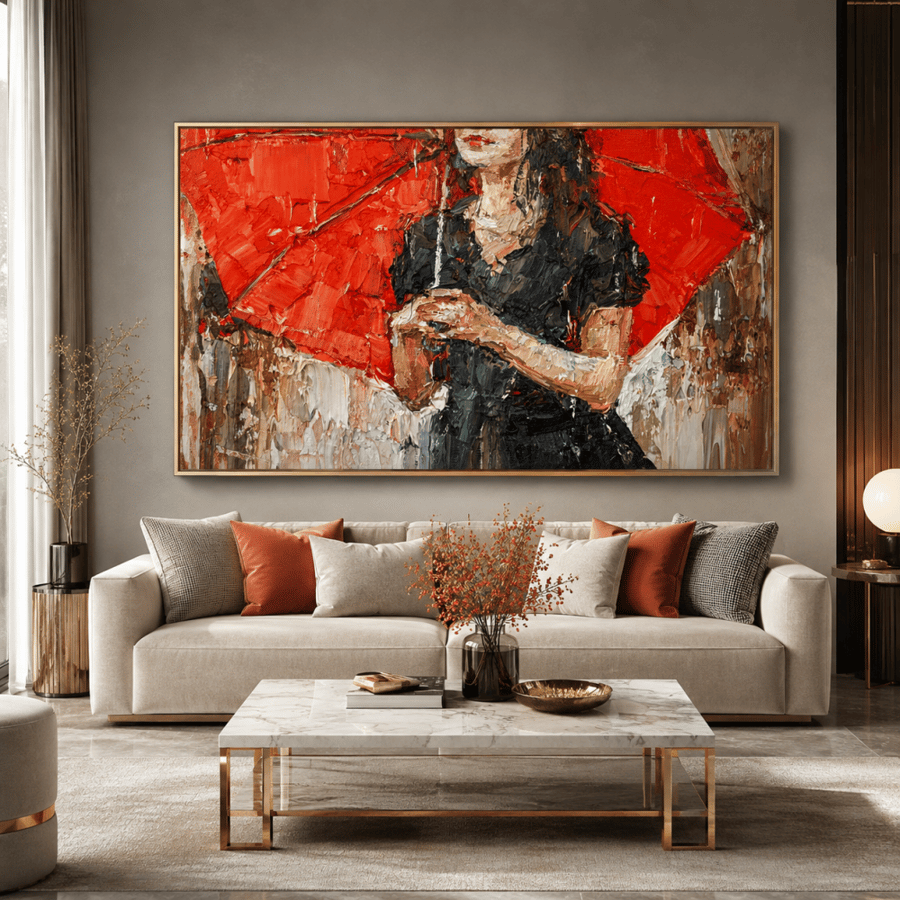 لوحات فن تجريدي بنات تصميم مودرن