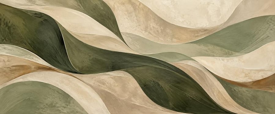 لوحات كانفس مقاس 100 × 200 مع ايطار بني