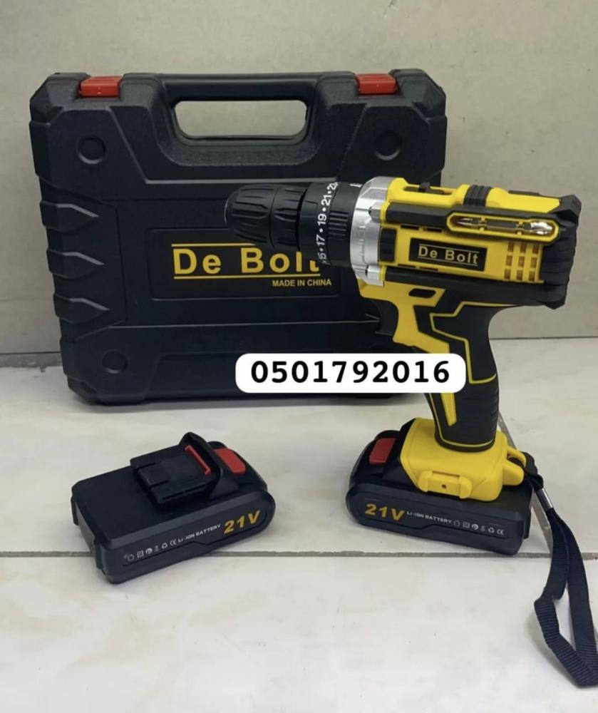De BOLT drill for screwing and unscrewing, 18-volt power, operational guarantee
