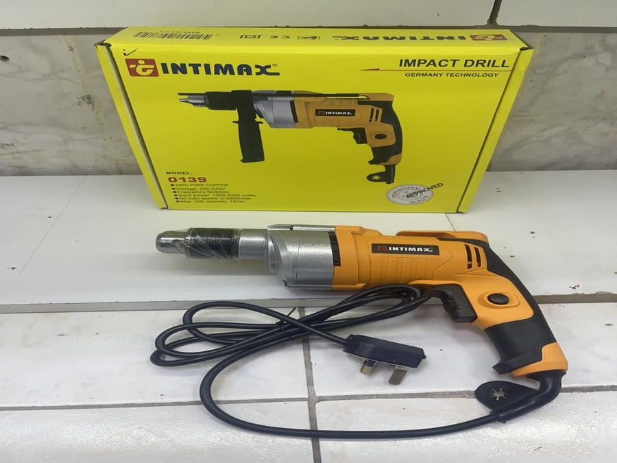 Electric drill INTIMAX with power 1300-2200 watts, operation guaranteed