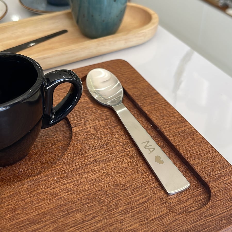 ملعقة اسبريسو أكمي مع كتابة ليزر  - Espresso spoon acme
