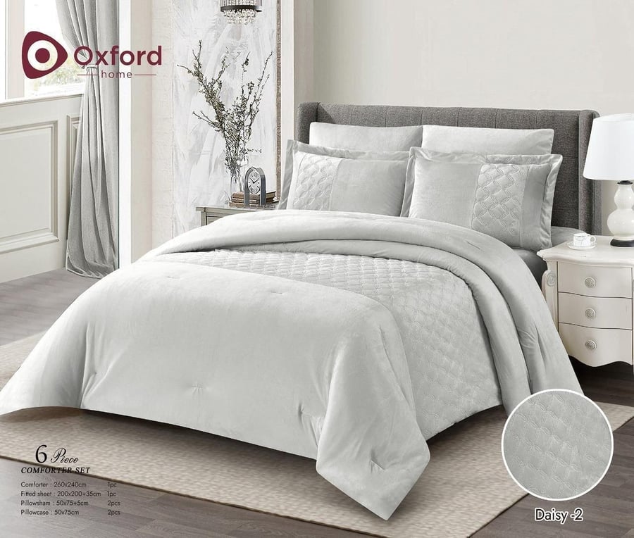 Oxford global 6-piece velvet bedspread double-sided with close stitching