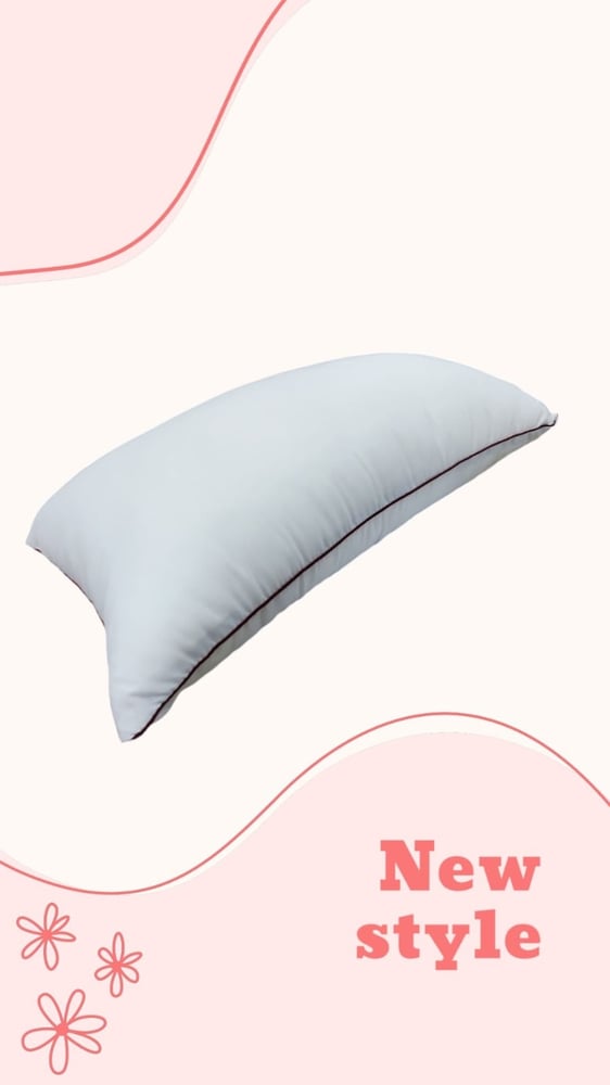 Elegant hotel pillow made of 100% microfiber