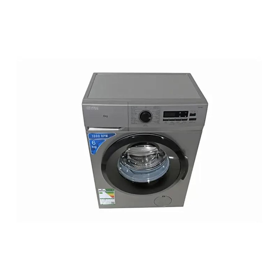General Supreme automatic washing machine, front load, 6 kg, 15 programs, 1000 cycles, steel - GSFN60