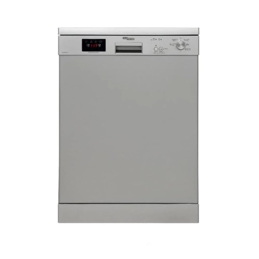Super General Dishwasher, 2 Drawers, 12 Place Settings, Silver, 5 Programs, Stainless Steel Base, Silver Color, Made in Turkey - KSGDW1602