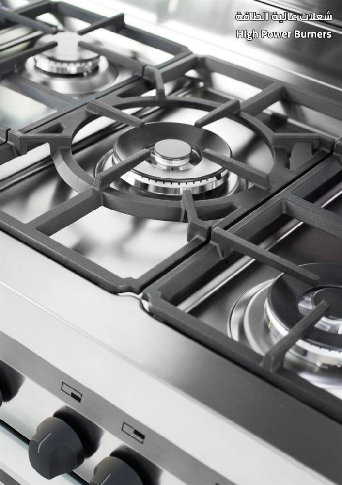 Glem Gas Oven 60*120, Full Safety, 2 Fans - Steel - MGW626RR