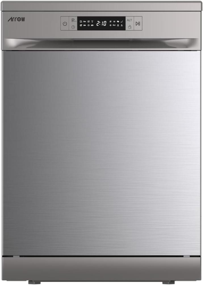Dishwasher 15 Place Settings, 8 Programs, LED Display, Quiet 49 dB, Auto Open Door, Child Lock, Stainless Steel Interior | Model: RO-15DWGS
