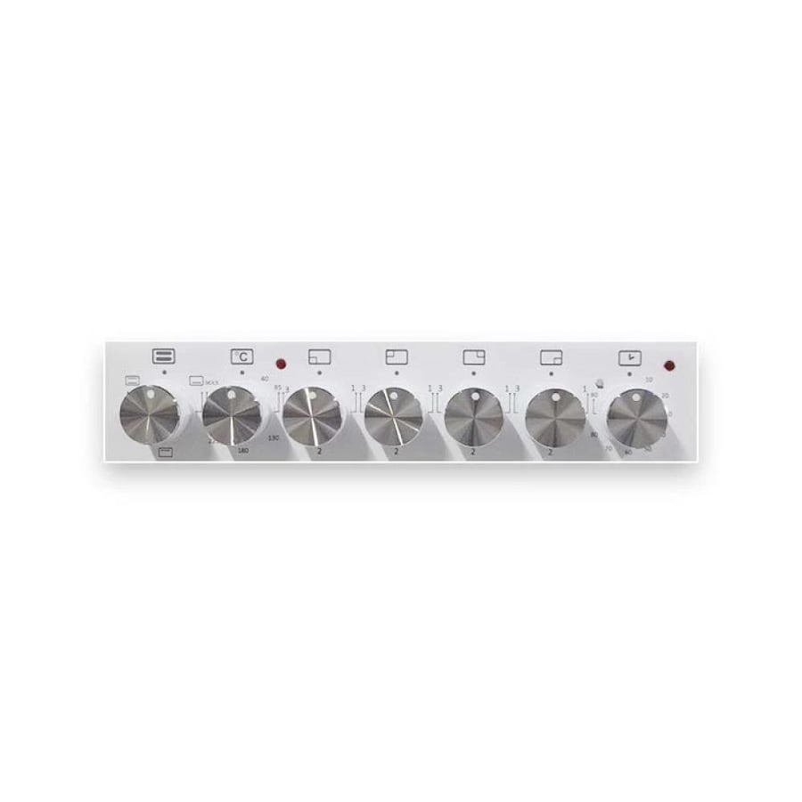 فرن كهرباء جنرال سوبريم 55*50 سم - 4 عيون حجر - ابيض - تركي-GS5055EFW