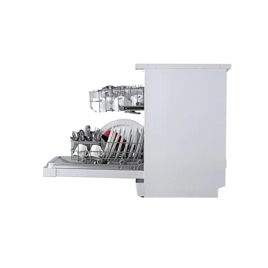 غساله صحون جنرال سوبريم 12 مكان 7 برامج 2 رفوف ابيض - GS9100W