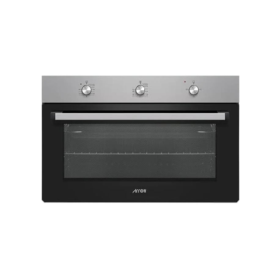 Arrow Built-in Electric Oven | 1 Tray + 1 Rack in Oven | Removable Inner Glass - Double Glass Oven Door | Cooling Fan | Upper and Lower Heating Element | Mechanical Timer | Size 90cm | R0-90BEO6K