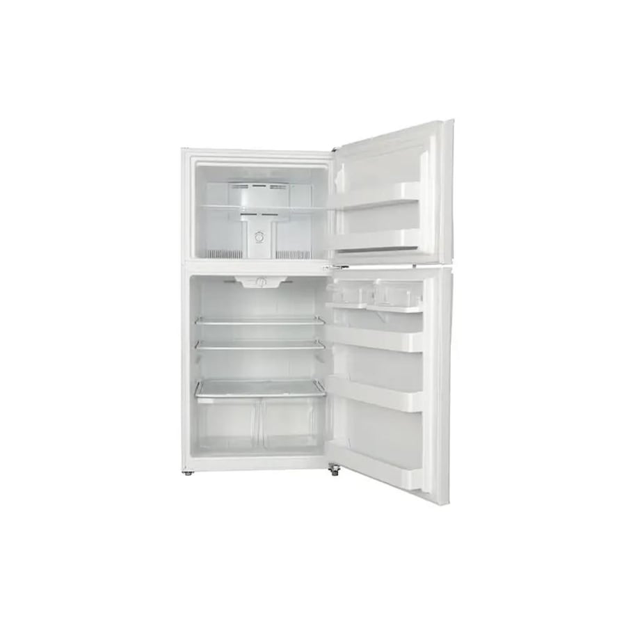 جنرال سوبريم ثلاجة 21 قدم , ابيض , جلد , اضاءة LED , مقابض خارجية , ارفف زجاج  - GS98