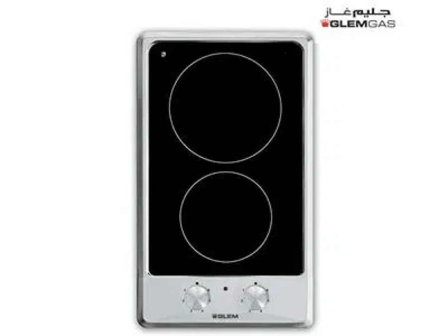 Glem Built-in Hob, 29 cm, 2 Ceramic Burners, Front Control - P3FNMI