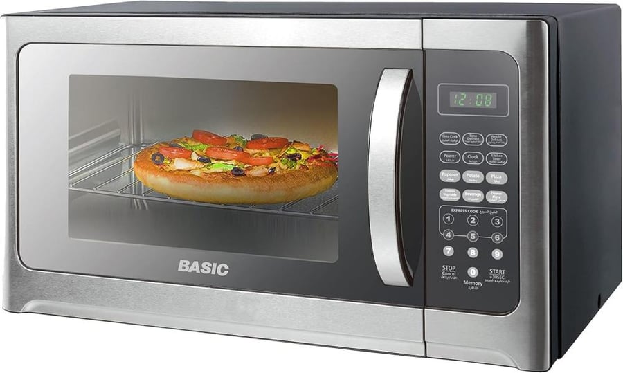 BASIC MICROWAVE 30 Liter ميكرويف بيسك 30 لتر 900 واط استيل - BMO-30SM