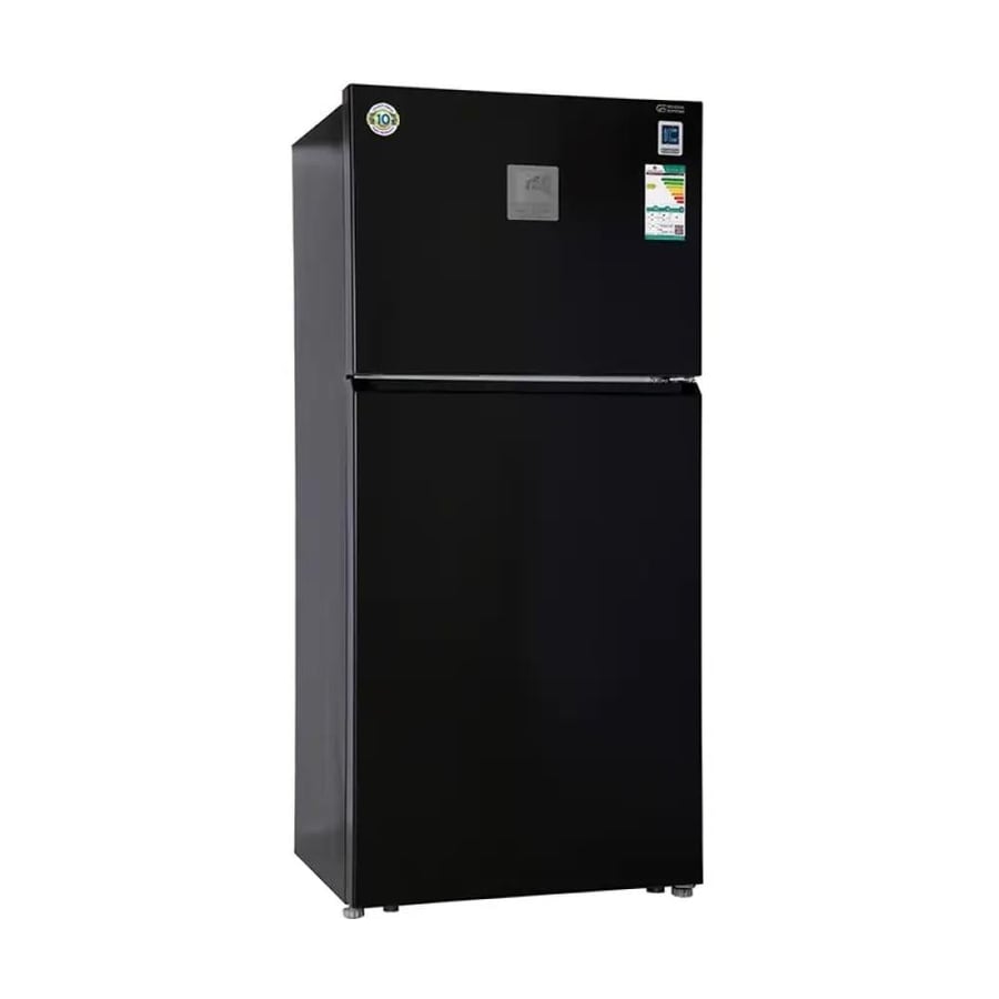 General Supreme Refrigerator 19 feet, Black Steel, Compressor Inverter, External Control Screen, LED Lighting, Multi Air Flow System, Hidden Handles, Glass Shelves, With Negative Oxygen Ions AAT - GS86BSI