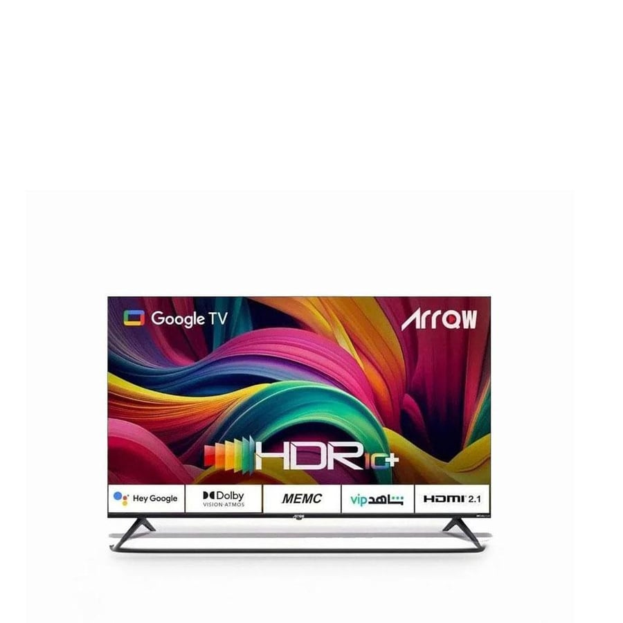 تلفزيون LED مقاس 75 بوصة بدقة 4K UHD HDR ويدعم جوجل تي في، RO-75LEG، متعدد الألوان