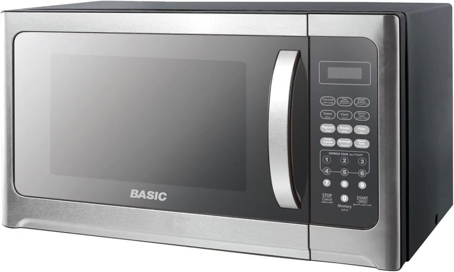 BASIC MICROWAVE 30 Liter ميكرويف بيسك 30 لتر 900 واط استيل - BMO-30SM