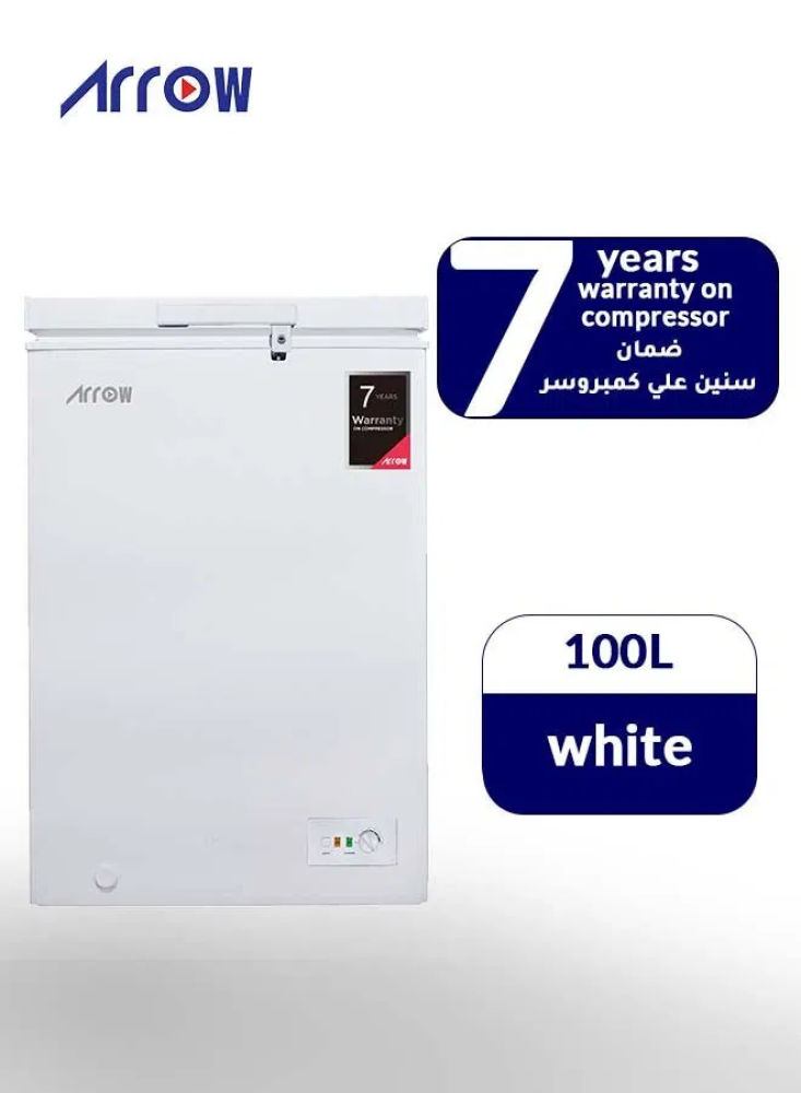 فريزر افقي ارو، 3.5 قدم، 100 لتر، RO-160F - ابيض