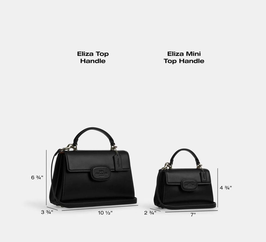 شنطة كوتش Eliza top handle بني/عودي