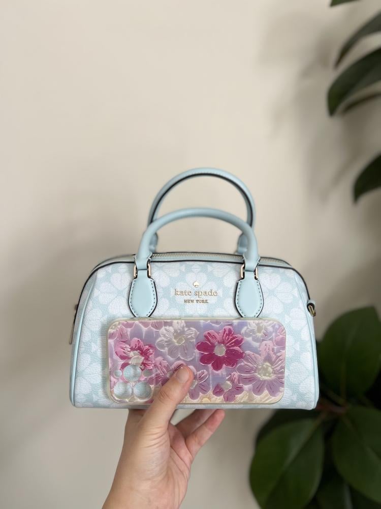 شنطة كيت سبيد كروس بدي سماوي Dolly Duffle