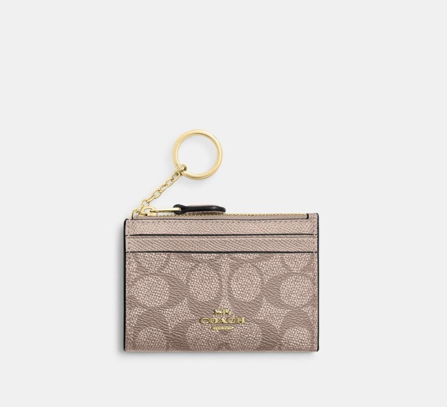 محفظة بطاقات كوتش ذهبي Mini skinny id