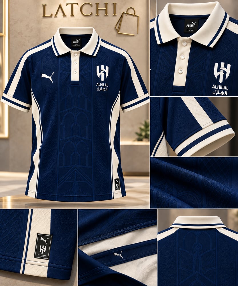 تيشرت الهلال الجديد بتصميم خاص و حصري 2026/2027متجر لاتشي