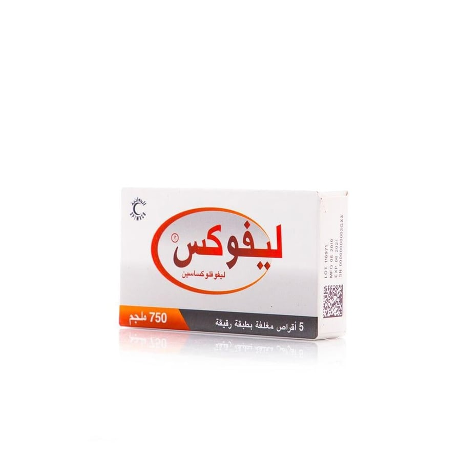 ليفوكس 750 مجم - 5 أقراص