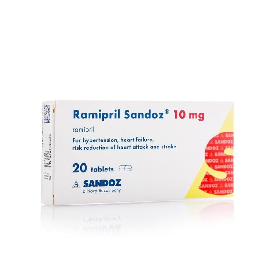 Ramipril Sandos 10 mg 20 tablets