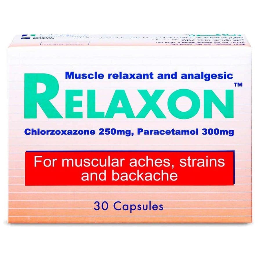 Relaxon Forte, 500 mg, muscle relaxant and pain reliever - 30 tablets