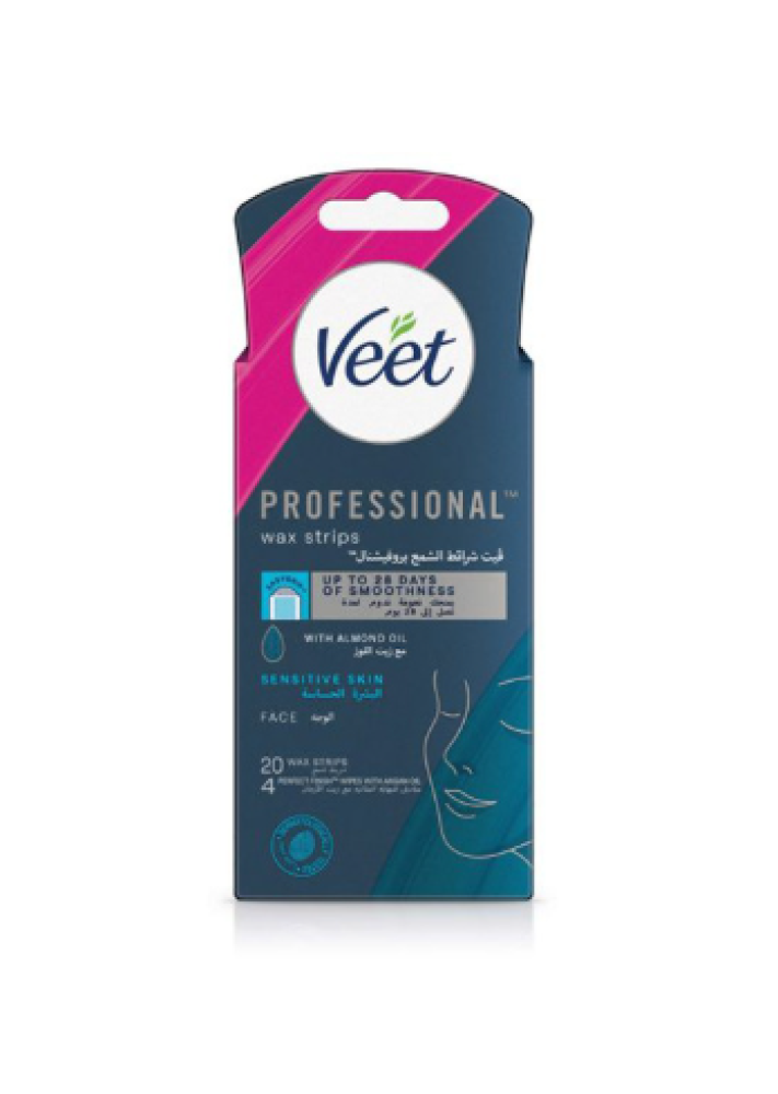 Wax strips for sensitive skin 20 pieces