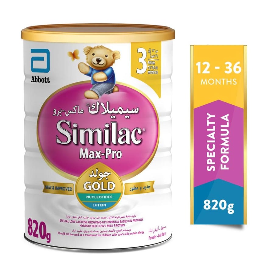 Similac Max Pro baby milk from 1 to 3 years 820 grams