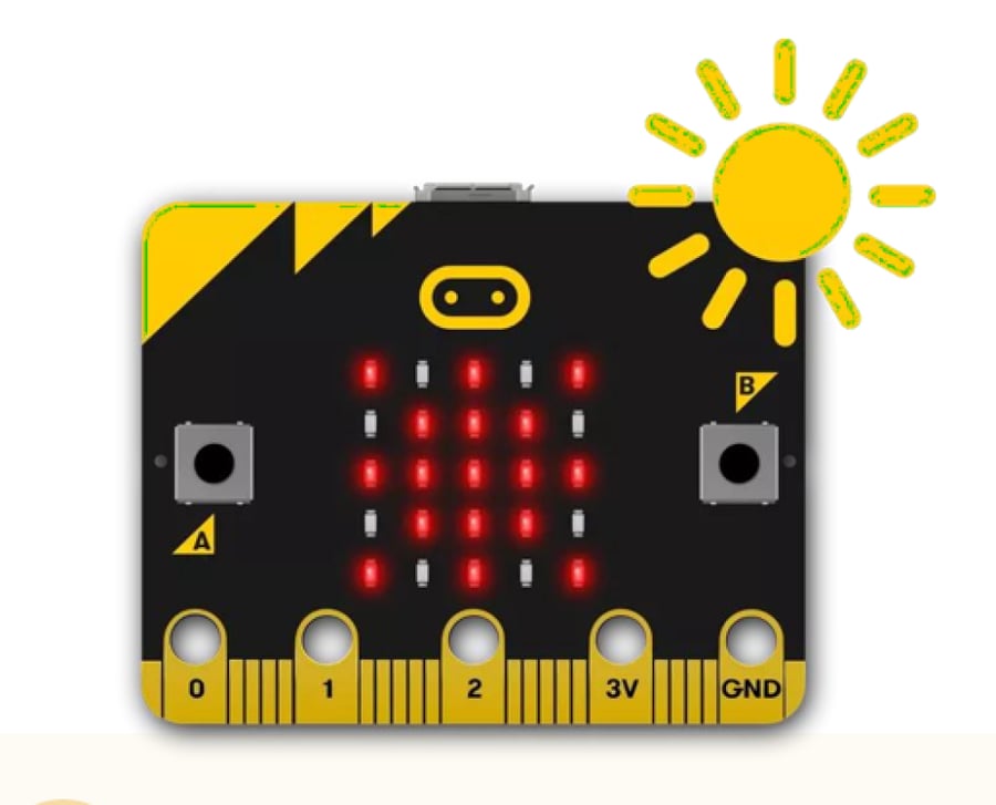 مشروع المصباح الذكي بـ Micro:bit | إضاءة تشتغل وتطفي تلقائياً بحساس الضوء