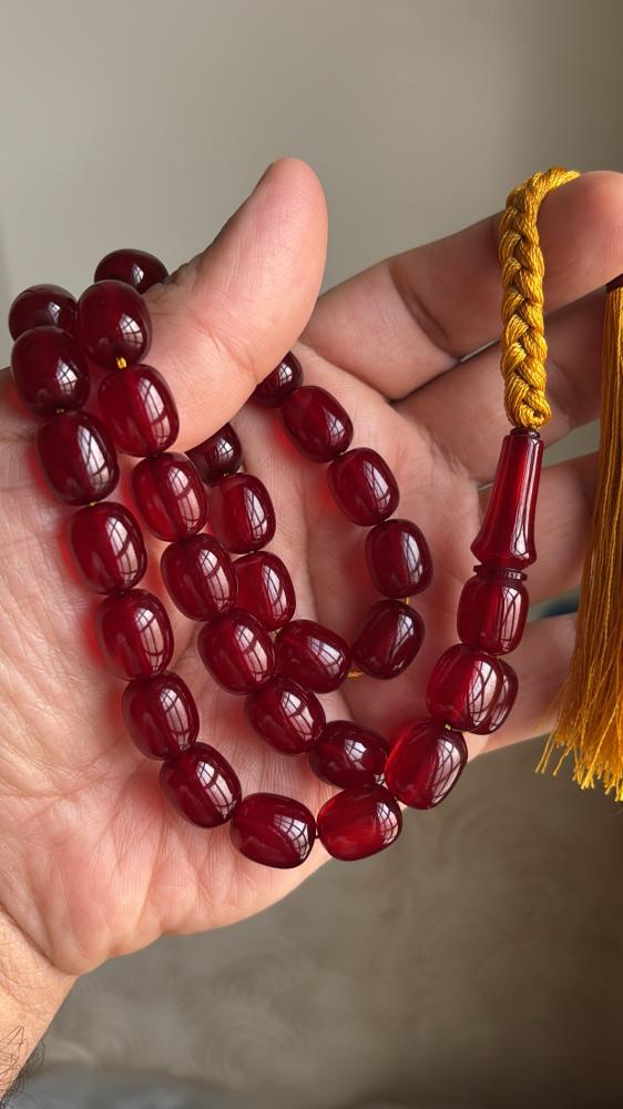مسباح بكلايت صب جديد بلون الفاتوران الكرزي  ( مغيم )