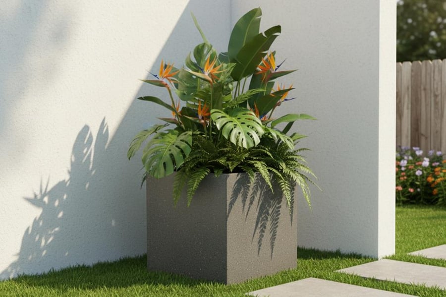 مراكن زرع مربعة بتصميم عصري أنيق