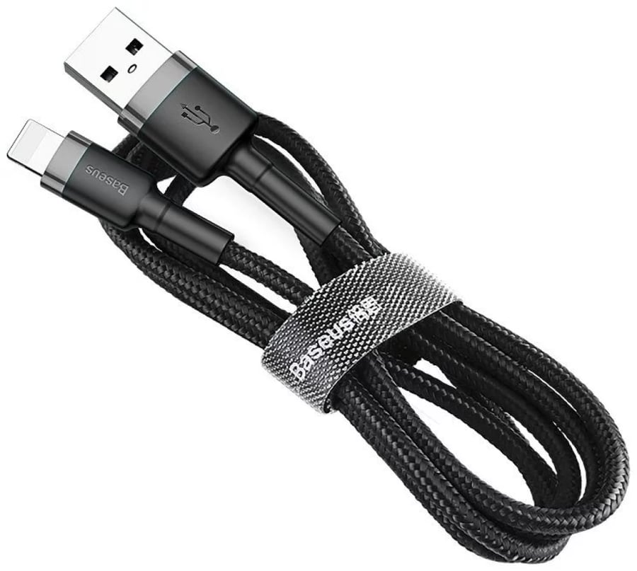 كيبل ايفون USB بطول 2 متر من بيسوس لشحن سريع ونقل بيانات بكفاءة عالية
