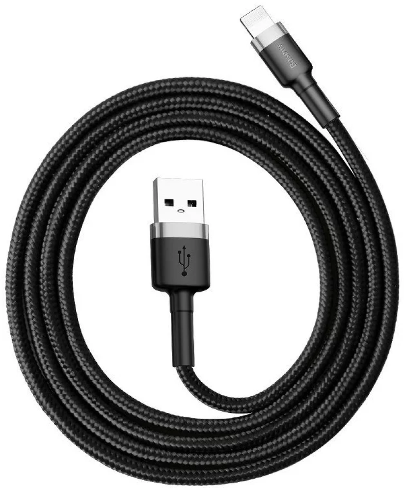كيبل ايفون USB بطول 2 متر من بيسوس لشحن سريع ونقل بيانات بكفاءة عالية