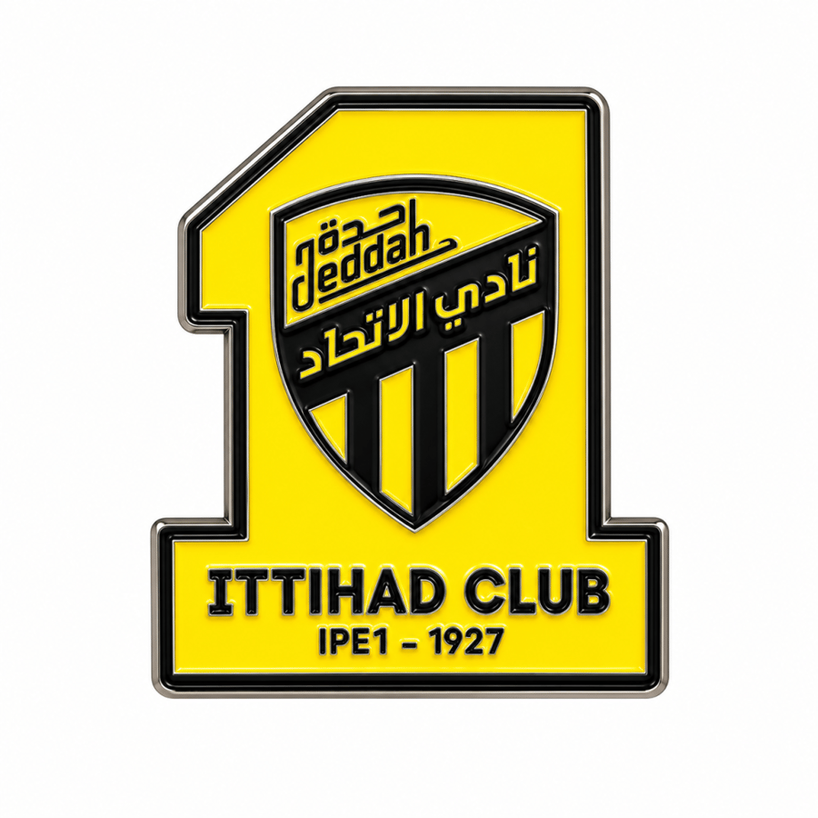 ملصق معدني - الاتحاد السعودي