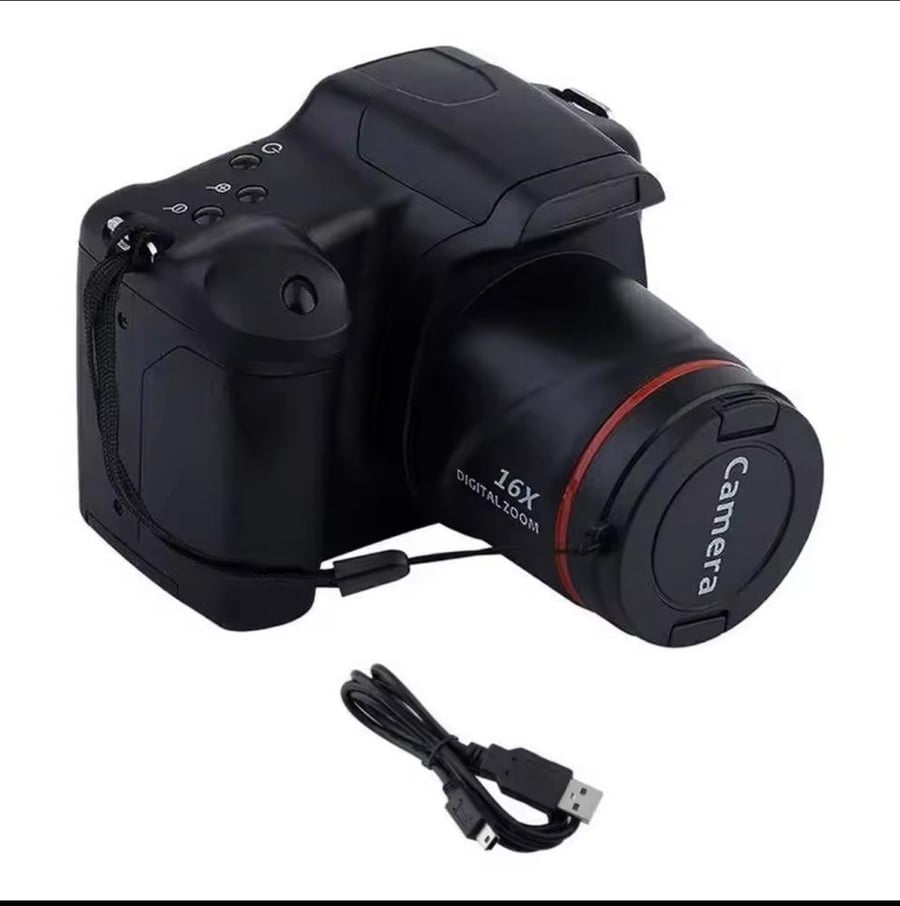 كاميرا رقمية ذكية للتصوير الفوتوغرافي والفيديو، كامكورد مزودة بزوم 16X بدقة 4K، بدون مرآة وقابلة لإعادة الشحن، بعدسة تليفوتو