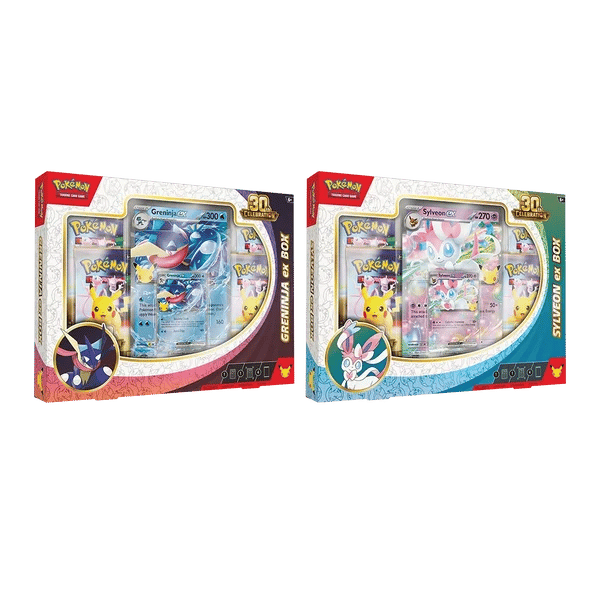 Pokémon: 30th Celebration - Greninja & Sylveon ex Box [Random]