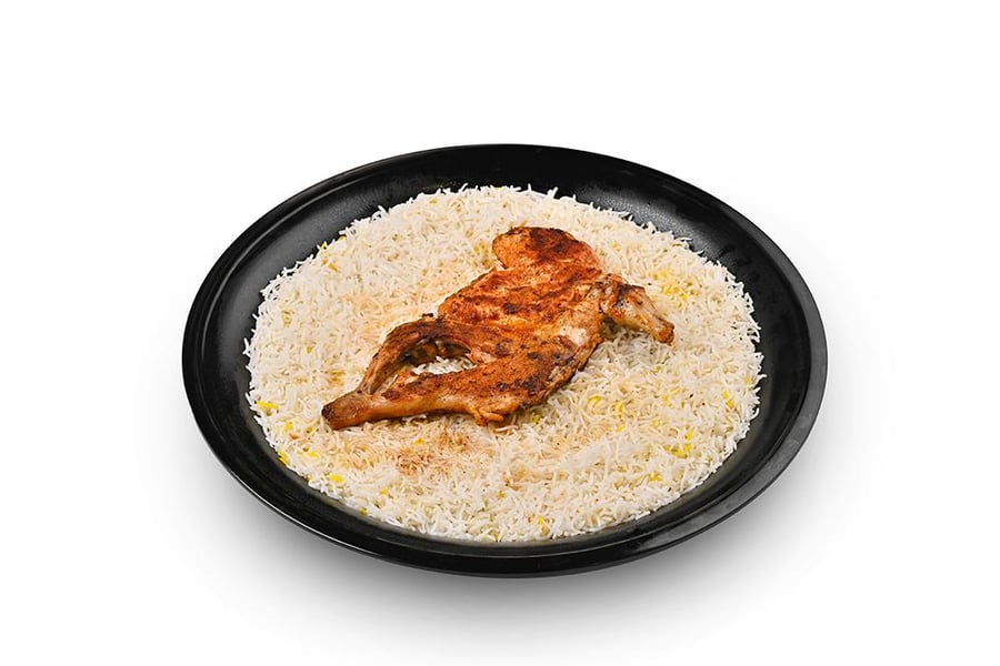 نص دجاج مظبي