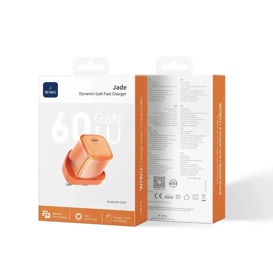 WI-G037 راس شاحن جداري 60 واط
